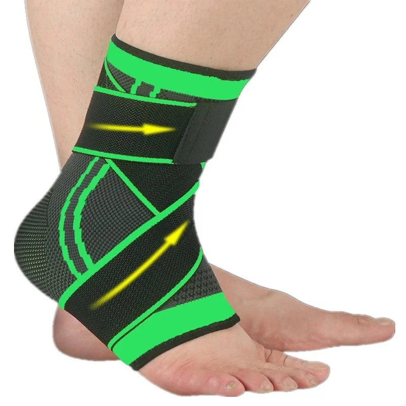 1 PC Sports Ankle Brace Compression Strap Sleeves Support 3D Weave Elastic Bandage Foot Protective Gear Gym Fitness