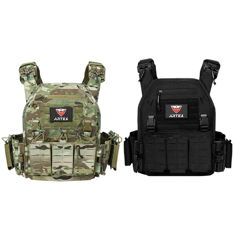 Ranger Green Plate Carrier Tactico Vest With Quick Release Security Molle Chaleco Tactico Bandolier Laser Cut Vest