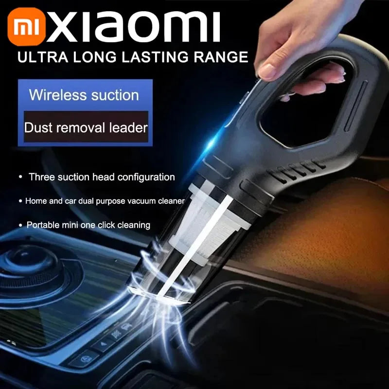 Xiaomi Car Vacuum Cleaner 120W High Power USB Charge Handheld Cordless Vacuum Cleaner Strong Suction Car Home 69980000pa