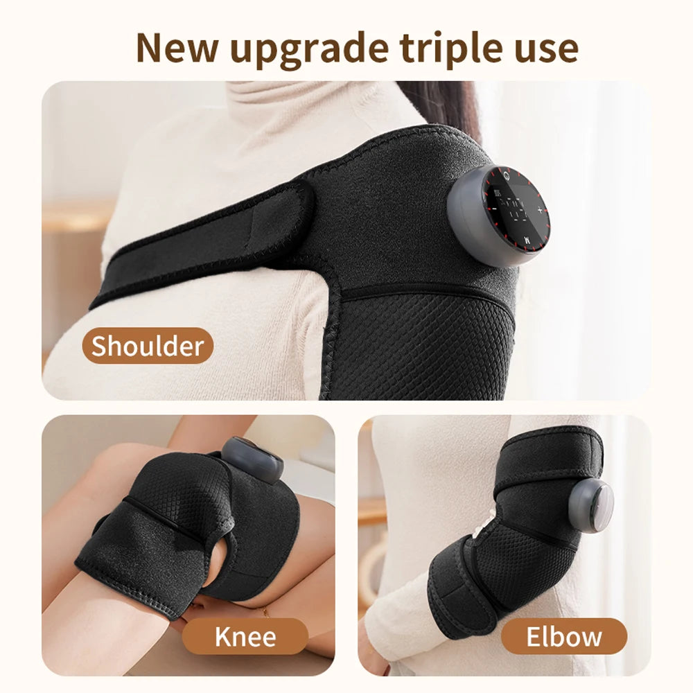 Heating Massage Knee Pad Shoulder Elbow Smart Vibration Hot Compress Protemote Blood Circulation Muscle Relax Joint Massager