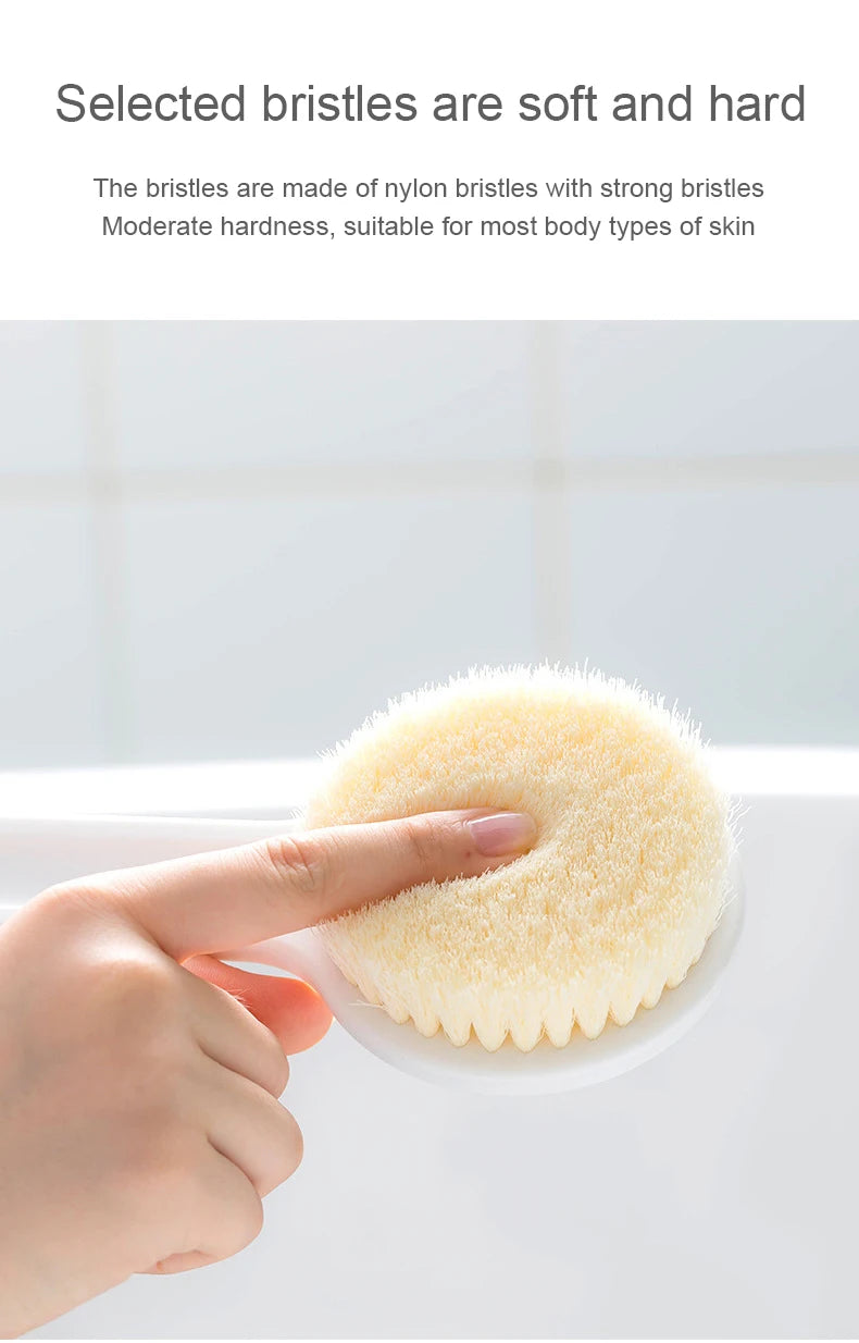 Japanese Bath Brush Long Handle Soft Hair Bath Brush Back Rubbing Body Scrubbing Gods Rub