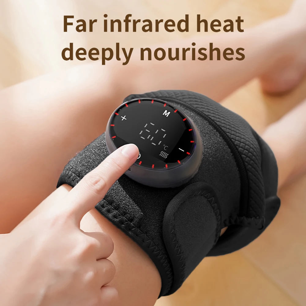 Heating Massage Knee Pad Shoulder Elbow Smart Vibration Hot Compress Protemote Blood Circulation Muscle Relax Joint Massager