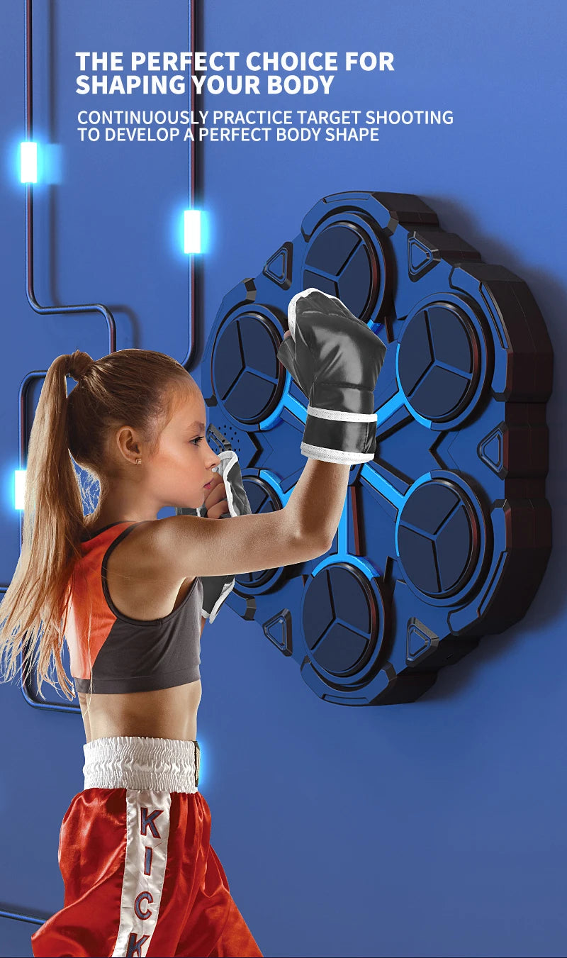 Smart Bluetooth Music Boxing Machine,Decompression,Fighting Fitness Home Boxing Wall Target Boxing Trainer Boxing Accessories