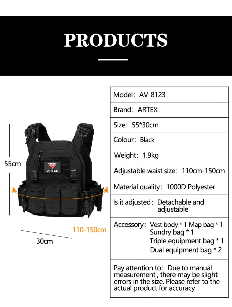 Ranger Green Plate Carrier Tactico Vest With Quick Release Security Molle Chaleco Tactico Bandolier Laser Cut Vest