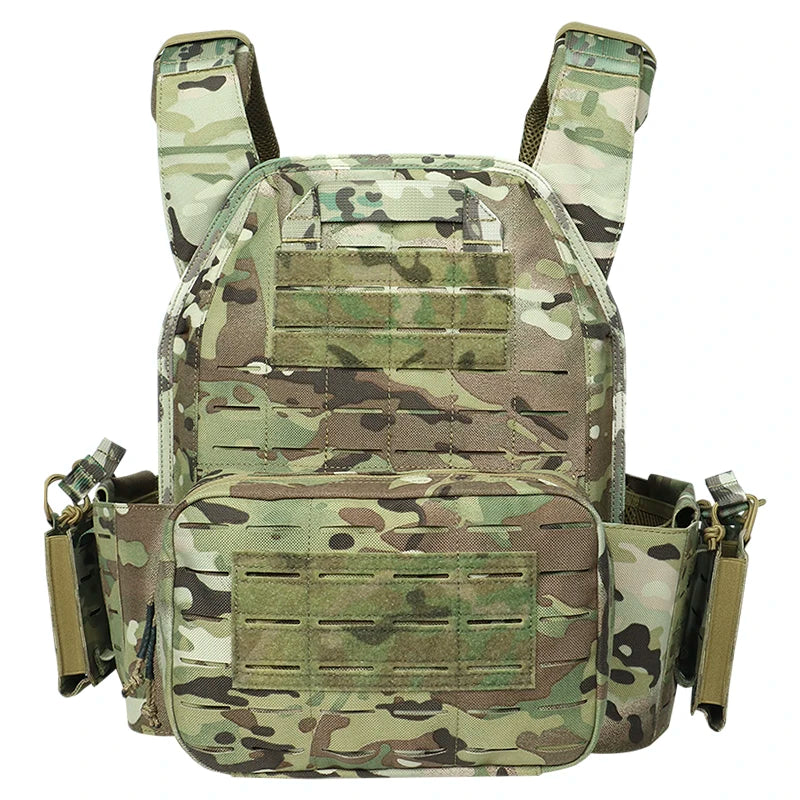 Ranger Green Plate Carrier Tactico Vest With Quick Release Security Molle Chaleco Tactico Bandolier Laser Cut Vest