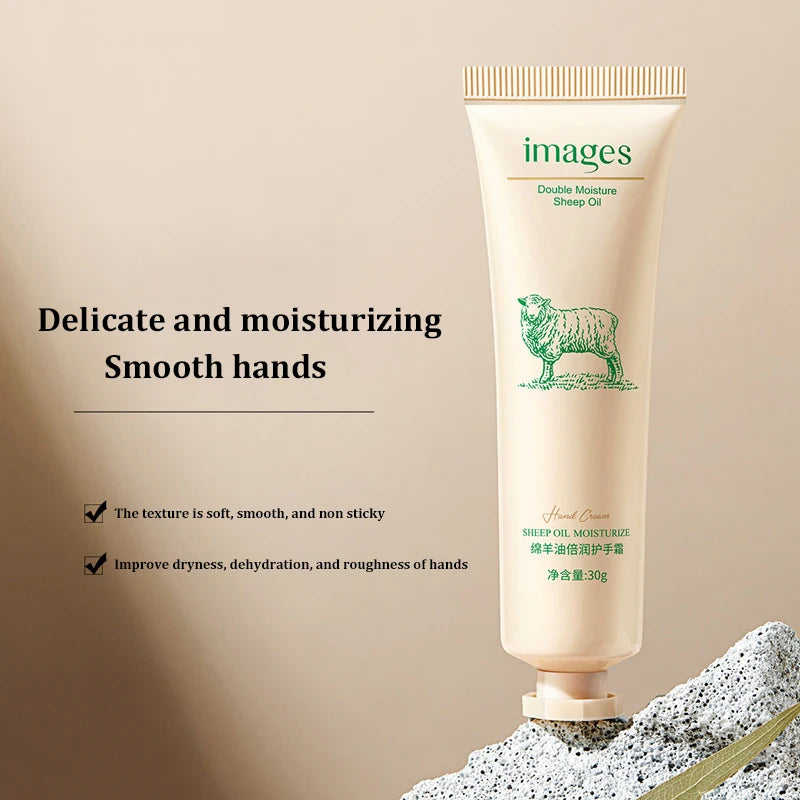 Sheep Oil Whitening Hand Cream Anti-wrinkle Remove Black Brightening Soften Skin Moisturizing Cracked Repair Hand Skin Care